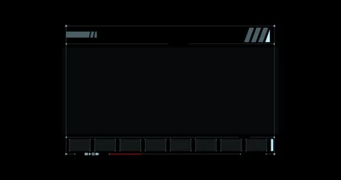 Digital futuristic frame HUD elements 動画素材 342096081