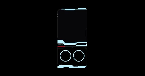Digital futuristic frame HUD elements Stock Footage 342096083