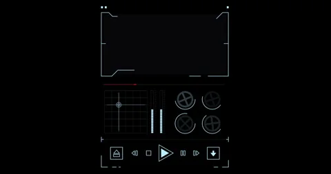 Digital futuristic frame HUD elements Видео 342096089