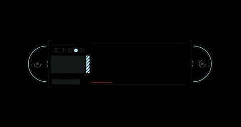Digital futuristic frame HUD elements Stock Footage 342096096