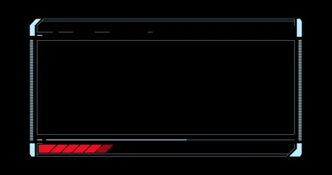 Digital futuristic frame HUD elements Stock Footage 342096100