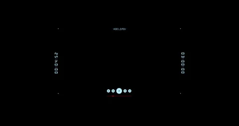 Digital futuristic frame HUD elements Vídeos de archivo 342096102