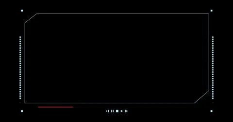 Digital futuristic frame HUD elements Stock Footage 342096107