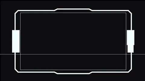 Digital Futuristic HUD Frames with Cinematic Motion for Tech Interfaces and.. Stock Footage 340941635