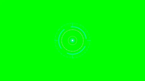Digital futuristic user interface circular loading element on green screen Stock Footage 341822454
