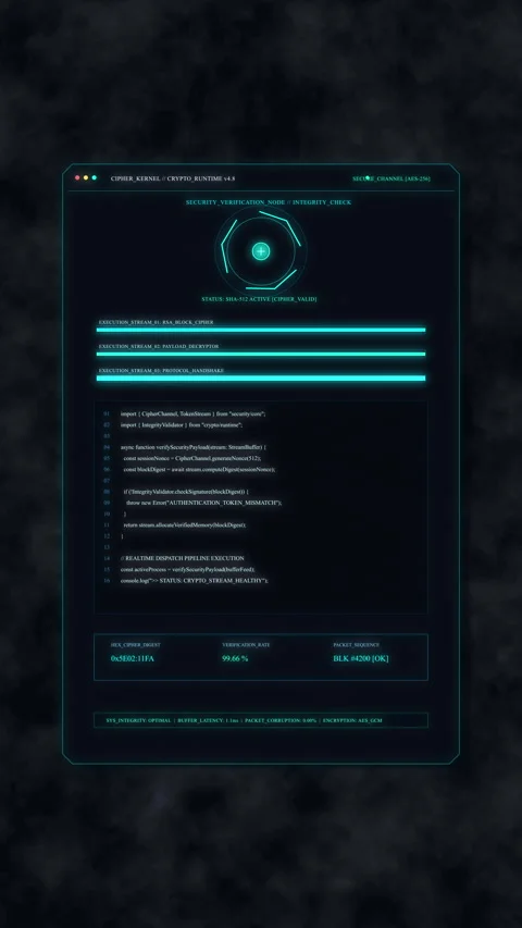 Digital futuristic user interface with glow technology, data analytics Stock Footage 347560712