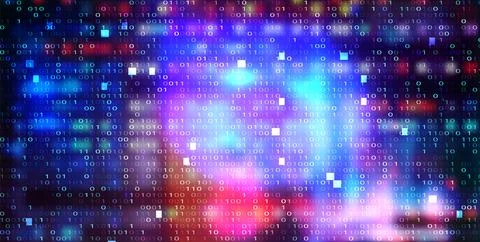 Digital futuristic vector background. Science technology backdrop Stock Illustration