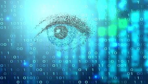 Digital futuristic vector background. Science technology backdrop concept Illustrazione stock