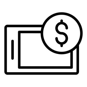 Digital gadget icon outline vector. Computer store Stock Illustration