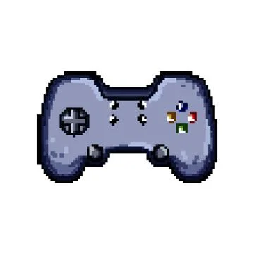 Digital gamepad pixel art vector illustration Stock Illustration