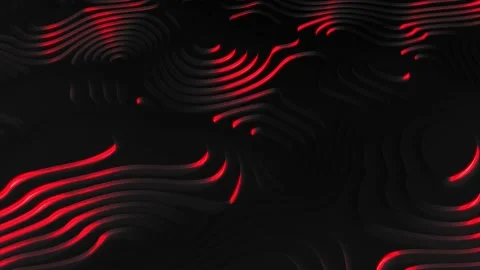 Digital gaming background with 3d line scene. Animation for bg loop, web3 tech Stock Footage 228740716