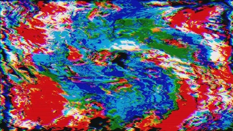 Digital generated abstract clip, iridescent system error vfx. Vídeos de archivo 121647711