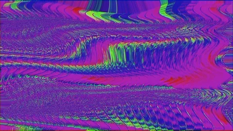 Digital generated abstract clip, rainbow bad signal concept. Stock Footage 121404810