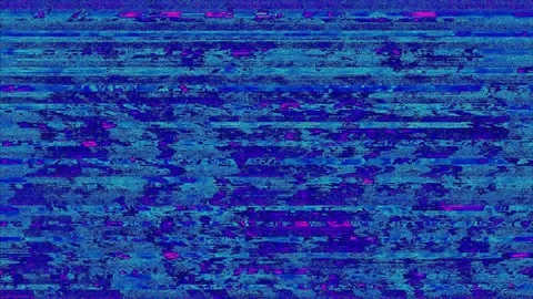 Digital generated glitched animation, rainbow bad tv effect. Stock Footage 121405330