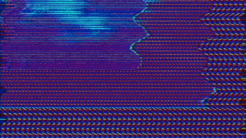 Digital generated glitched clip, iridescent data collapse vfx. Vídeos de archivo 143470463