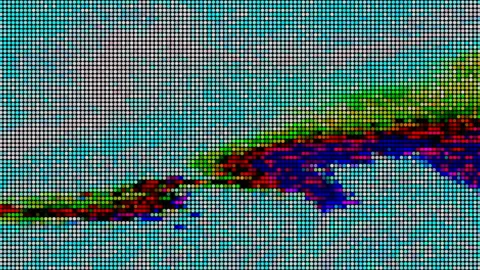 Digital generated glitched clip, iridescent system error concept. Video stock 147058762