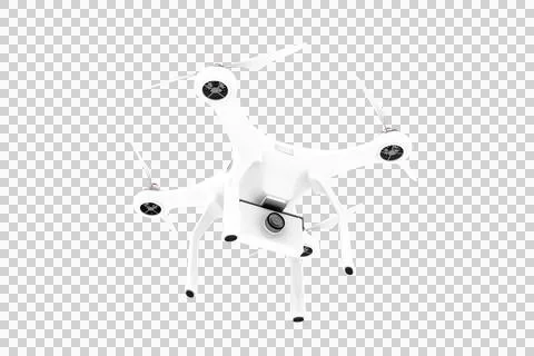 Digital generated image of drone with security camera Stock Illustration