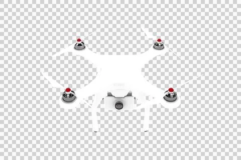 Digital generated image of drone with security camera Stock Photos