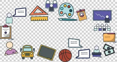 Digital generated image of education diagram Stock Illustration