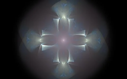 Digital generated image in the form of abstract geometric shapes of various s Stock Illustration