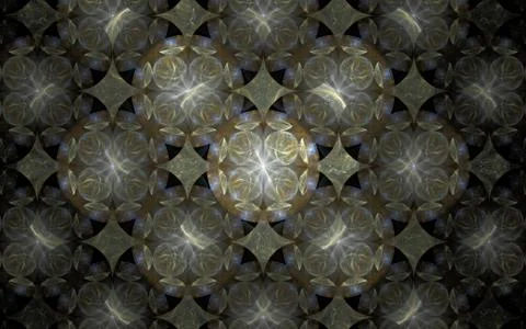 Digital generated image in the form of abstract geometric shapes of various s Stock Illustration