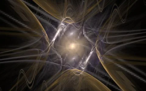 Digital generated image in the form of abstract geometric shapes of various s Stock Illustration