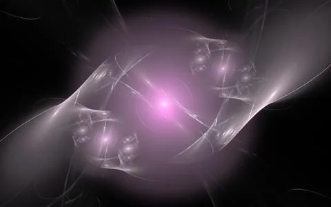 Digital generated image in the form of abstract geometric shapes of various s Stock Illustration