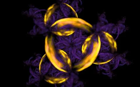 Digital generated image in the form of abstract geometric shapes of various s Stock Illustration