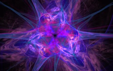 Digital generated image in the form of abstract geometric shapes of various s Stock Illustration