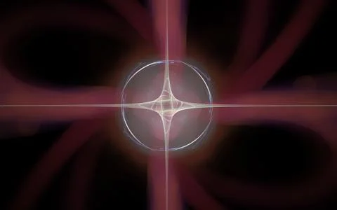 Digital generated image in the form of abstract geometric shapes of various s Stock Illustration