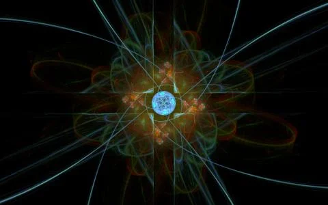 Digital generated image in the form of abstract geometric shapes of various s Stock Illustration