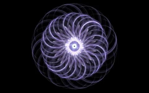 Digital generated image in the form of abstract geometric shapes of various s Stock Illustration