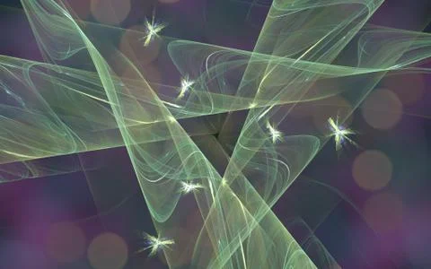 Digital generated image in the form of abstract geometric shapes of various s Stock Illustration