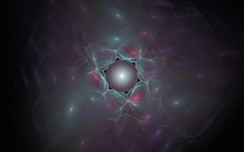 Digital generated image in the form of abstract geometric shapes of various s Stock Illustration