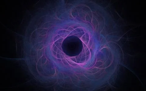 Digital generated image in the form of abstract geometric shapes of various s Stock Illustration