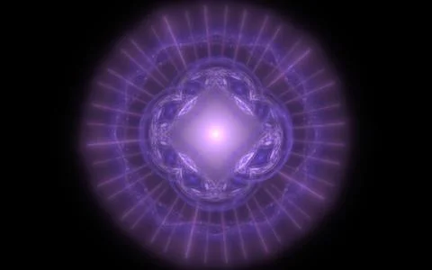 Digital generated image in the form of abstract geometric shapes of various s Stock Illustration