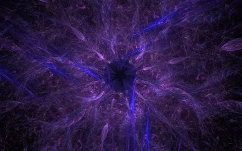 Digital generated image in the form of abstract geometric shapes of various s Stock Illustration