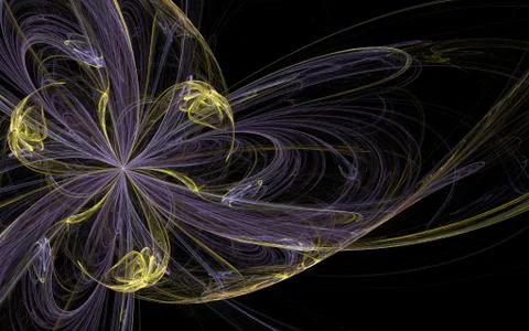 Digital generated image in the form of abstract geometric shapes of various s Stock Illustration