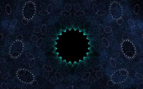 Digital generated image in the form of abstract geometric shapes of various s Stock Illustration