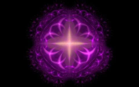 Digital generated image in the form of abstract geometric shapes of various s Stock Illustration