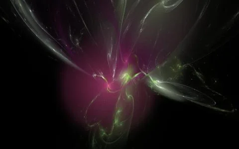 Digital generated image in the form of abstract geometric shapes of various s Stock Illustration