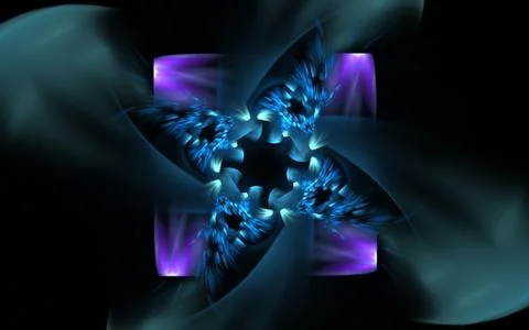 Digital generated image in the form of abstract geometric shapes of various s Stock Illustration