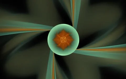 Digital generated image in the form of abstract geometric shapes of various s Stock Illustration