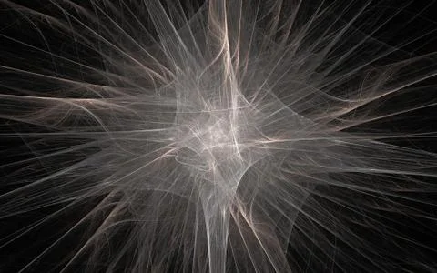 Digital generated image in the form of abstract geometric shapes of various s Stock Illustration