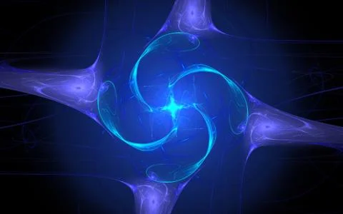 Digital generated image in the form of abstract geometric shapes of various s Stock Illustration