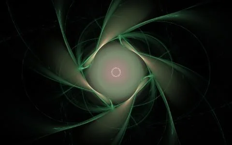 Digital generated image in the form of abstract geometric shapes of various s Stock Illustration