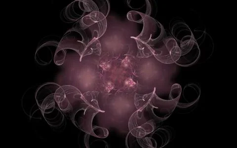 Digital generated image in the form of abstract geometric shapes of various s Stock Illustration