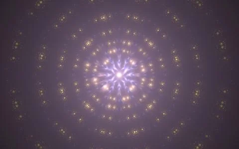 Digital generated image in the form of abstract geometric shapes of various s Stock Illustration