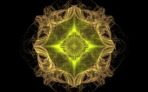 Digital generated image in the form of abstract geometric shapes of various s Stock Illustration