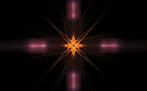 Digital generated image in the form of abstract geometric shapes of various s Stock Illustration